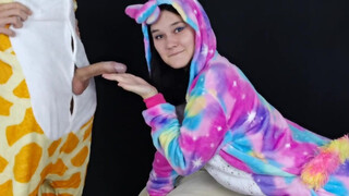 Kate Koss - Cosplayes hölgyemény dákót szop