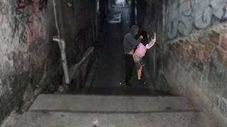 Fekete kurva alaposan megkúrelva a favela domb urával a funk tánc után